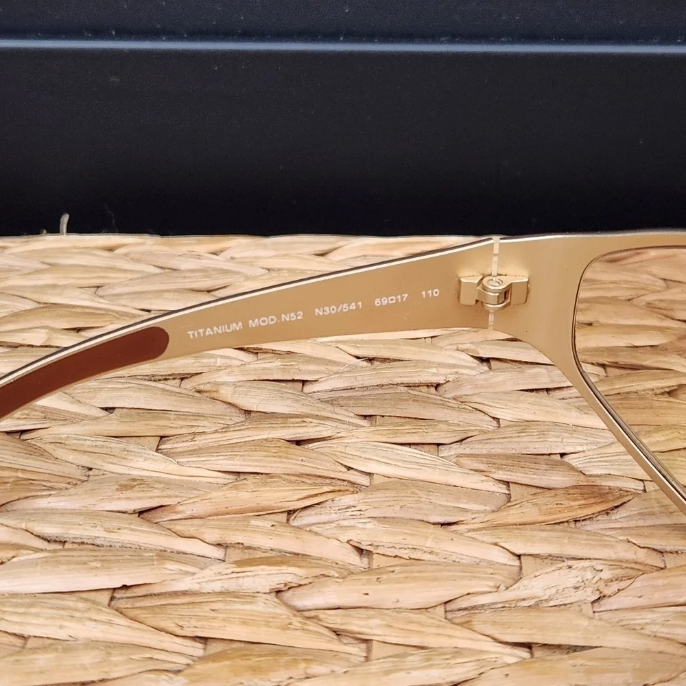 VINTAGE 2004 Versace Gold Sunglasses with Original Case
